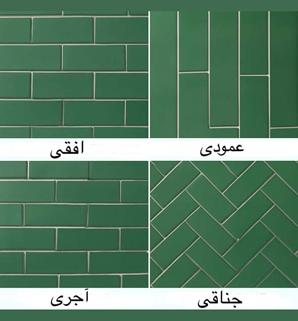 الگو چینش کاشی مترویی