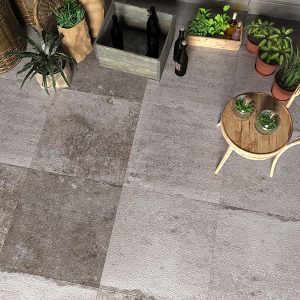 Hero Rustic Light Grey & Dark Grey 60x60-min